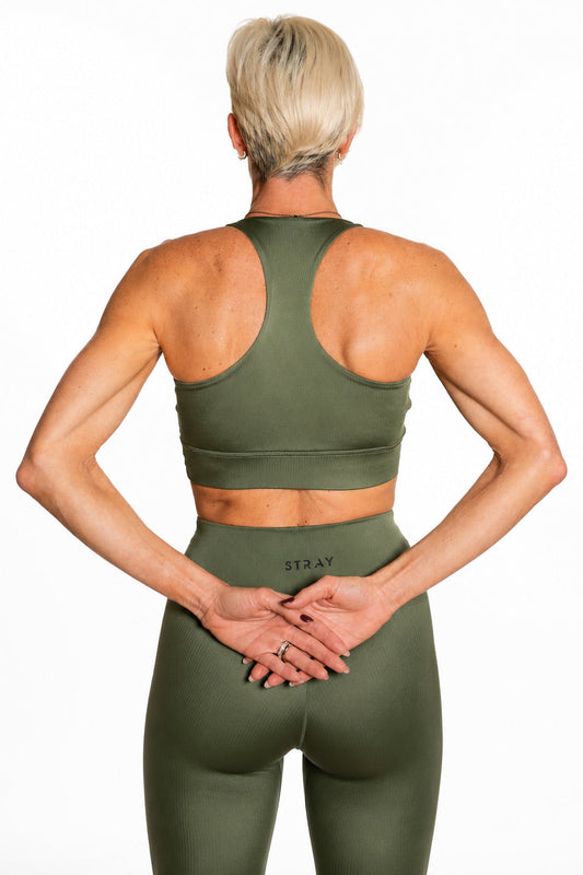 Khaki Twist Crop Top