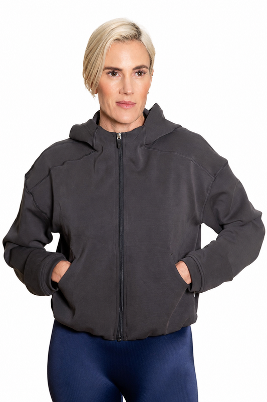 Graphite Grey Hooded Jacket